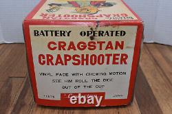 Vintage Cragstan Crapshooter Battery Operated Toy in Original Box Complete Japan