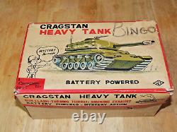 Vintage Cragstan Heavy Tank 2500 Battery Powered with Original Box Japan 1960's