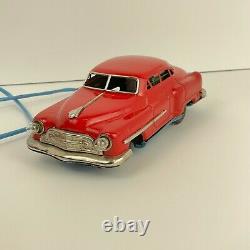 Vintage Cragstan Tin Remote Control Car & Box 1950's working headlights