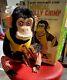 Vintage Daishin Musical Jolly Chimp Clapping Cymbal Monkey Withbox Mint