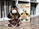 Vintage Daishin Musical Jolly Chimp Creepy Clapping Cymbal Monkey Withbox Works