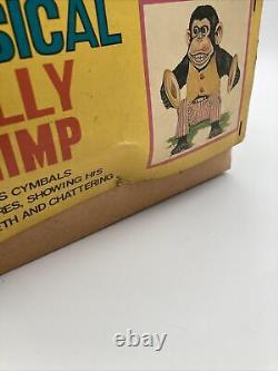 Vintage Daishin Musical Jolly Chimp Toy Story Monkey Kept In Original Box Works