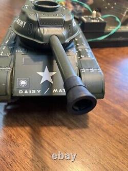 Vintage Daisy Matic No. 80 US Army Remote Control Missile Tank Battery Op Toy