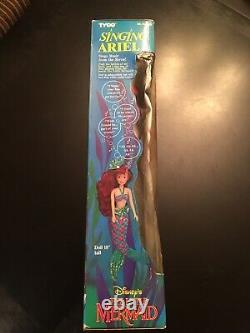 Vintage Disney The Little Mermaid Singing Ariel Doll Tyco Toy 1991 Sealed