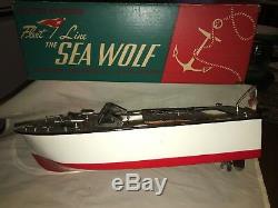 Vintage Fleet Line The Sea Wolf Toy Speed Boat #300