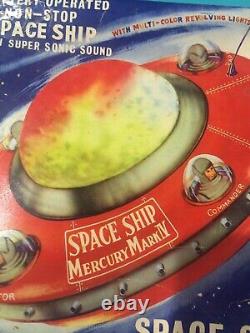 Vintage Flying Saucer Space Ship Battery Operated Super Sonic Sound & Lights