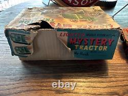 Vintage Handy Hank Mystery Tractor Battery Operated Toy with Box