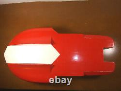 Vintage ITO Japan Wood Speed Boat With Working Metal Outboard Motor