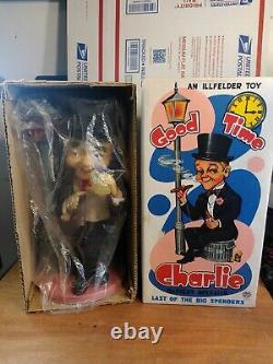 Vintage Illfelder GOOD TIME CHARLIE Battery Operated Toy withOriginal Box Japan