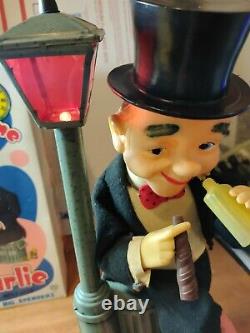 Vintage Illfelder GOOD TIME CHARLIE Battery Operated Toy withOriginal Box Japan