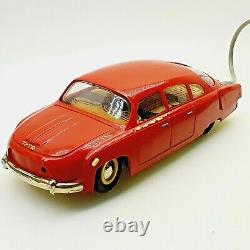 Vintage Ites Tatra T 87 remote control tin plastic toy car battery op 1950s RARE