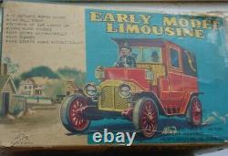 Vintage Japan Alps Battery Operated Early Model Limousine Toy Car in Box