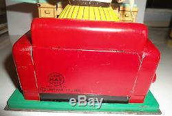 Vintage Japan Linemar 1950s Busy Secretary Battery Operated Tin Toy Works withbox