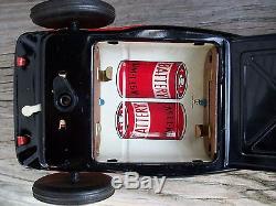 Vintage Japan Nomura Tin Litho Battery Operated Hot Rod Mystery Action Bump N Go