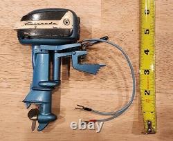Vintage K&O 1950's EVINRUDE Big Twin Electric Toy Outboard Boat Motor (WORKS!)
