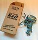 Vintage K&o 1955 Evinrude Toy Outboard Motor With Repro K&o Box Works Great