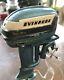 Vintage K&o 1956 Evinrude Big Twin Electric Toy Outboard Boat Motor Runs