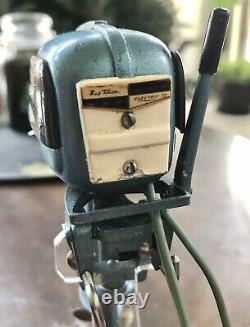 Vintage K&O 1956 Evinrude BIG TWIN Electric Toy Outboard Boat Motor RUNS