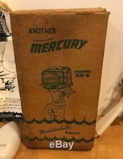 Vintage K&O Mercury Mark 55 Thunderbolt Four Toy Outboard Motor With Box Rare