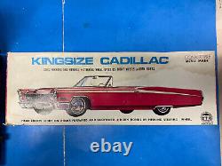 Vintage Kingsize Cadillac Tinplate Battery Operated 1960's With Box St