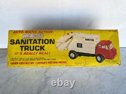 Vintage LOAD MASTER Sanitation Toy Truck. Auto-Matic Action Garbage 2500 JAPAN