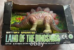 Vintage Land of The Dinosaur Collectible Toy. Battery Operated- In box