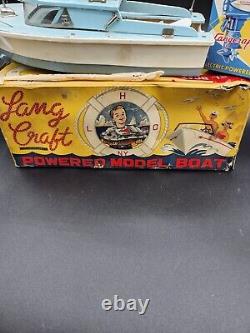 Vintage Lang Craft Battery Operated Unsinkable Model Boat