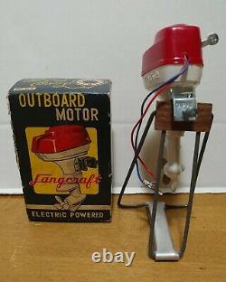 Vintage Langcraft LM 110 Toy Outboard Motor With Box Japan Stand Not Included