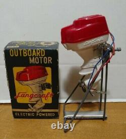 Vintage Langcraft LM 110 Toy Outboard Motor With Box Japan Stand Not Included