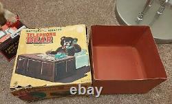 Vintage Linemar Tin Litho'I AM THE BOSS' Battery OP Toy WORKS ORIGINAL BOX