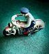 Vintage Mt Trademark Tin Motorcycle Policeman Battery Operated -japan Rare