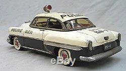 Vintage Marusan Tin 1954 Chevrolet Police Car Battery Operated Working