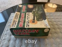 Vintage Marx Battery-Operated Remote Control Military Tank 03871 Japan HTF W Box
