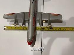 Vintage Marx Toys Express Airliner Battery Operated Tin Airplane Made In Japan