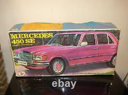 Vintage Mercedes 450 Se Mister P Made In Greece Boxed Battery Operated Toy Rare