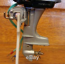 Vintage Mercury Mark 55 Thunderbolt Four Toy Outboard Boat Motor with Stand