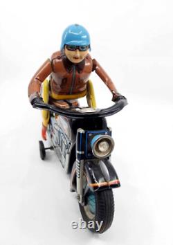 Vintage Modern Toys Japan Battery Operated Motorcycle Rider Nice Condition C801