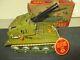Vintage Modern Toys M-1 Tank Tin Litho Japan Battery Operated Withbox & Tag