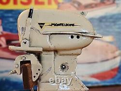 Vintage Monteleone Electric Outboard Motor Toy Boat Motor