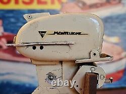 Vintage Monteleone Electric Outboard Motor Toy Boat Motor