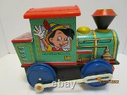 Vintage Mt Modern Toys Japan Disney Mickey Mouse Tin Battery Operated Locomotive