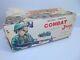 Vintage Nomura Us Army Combat Jeep With Machine Gun Tin Toy T. N-japan-in Box
