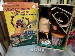 Vintage Nutty Mad Indian Toy Made by Louis Marx & Co. With Box