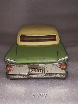 Vintage Old Friction Powered Buick Tinplate Toy Car Ohki Japan 1950 Rare