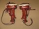 Vintage Pair 3d Johnson Seahorse Electric Toy Outboard Motors