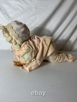 Vintage ROSKO Metal Crawling Baby Doll Battery Operated. Untested