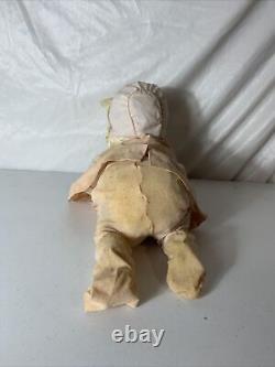 Vintage ROSKO Metal Crawling Baby Doll Battery Operated. Untested