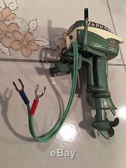 Vintage Rare Johnson Small Scale Toy Outboard, Made In Japan, Runs. Look