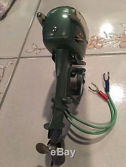 Vintage Rare Johnson Small Scale Toy Outboard, Made In Japan, Runs. Look