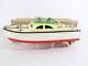 Vintage Red White Speed Boat Battery Powered Wooden Japan Tmy Ito 13 With Box